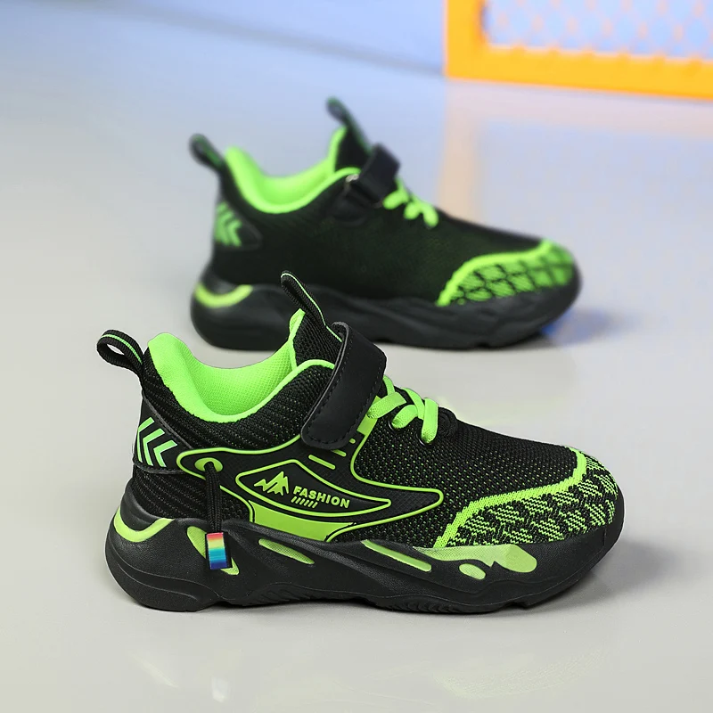 Children's Casual Running Sports Shoes Outdoor Lightweight Breathable Boys Girls Shoes Comfortable Jogging Soft-soled Kids Shoes