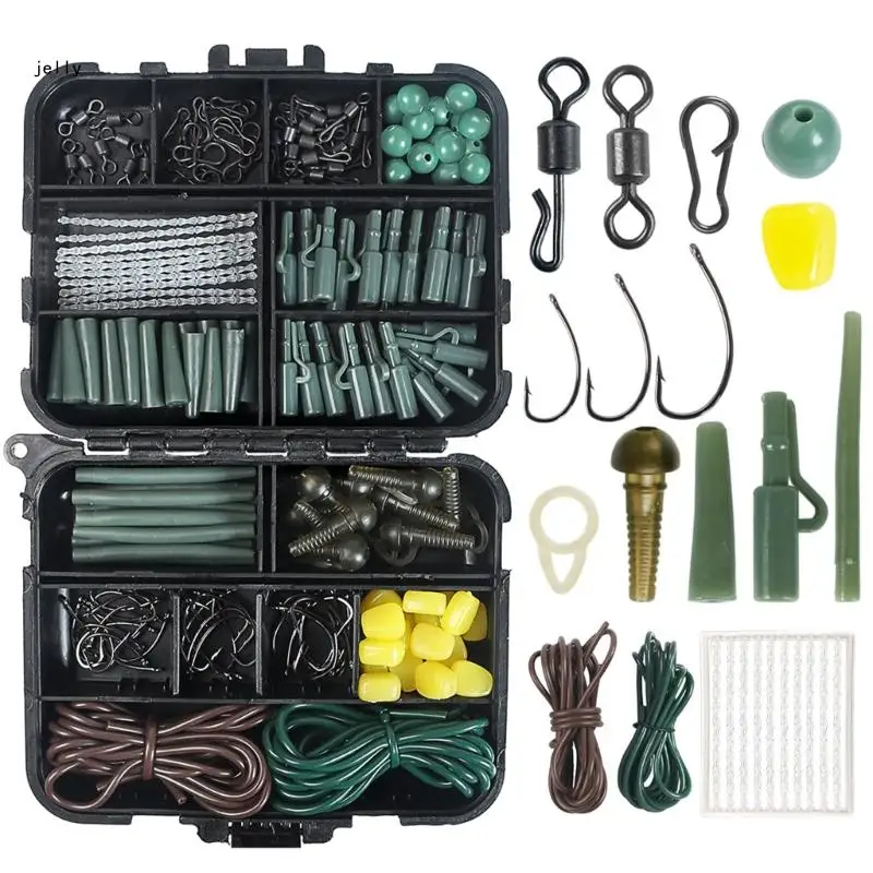 307 шт. аксессуары для рыболовного снаряжения вертлюги защелки приманки кукурузы