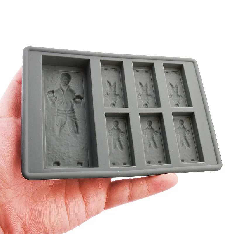 WALFOS Silicone Ice Trays/Chocolate Molds Cake Decorating Moulds for Baking Candy Gummy Dessert Ice Cube Molds for Star War Fans