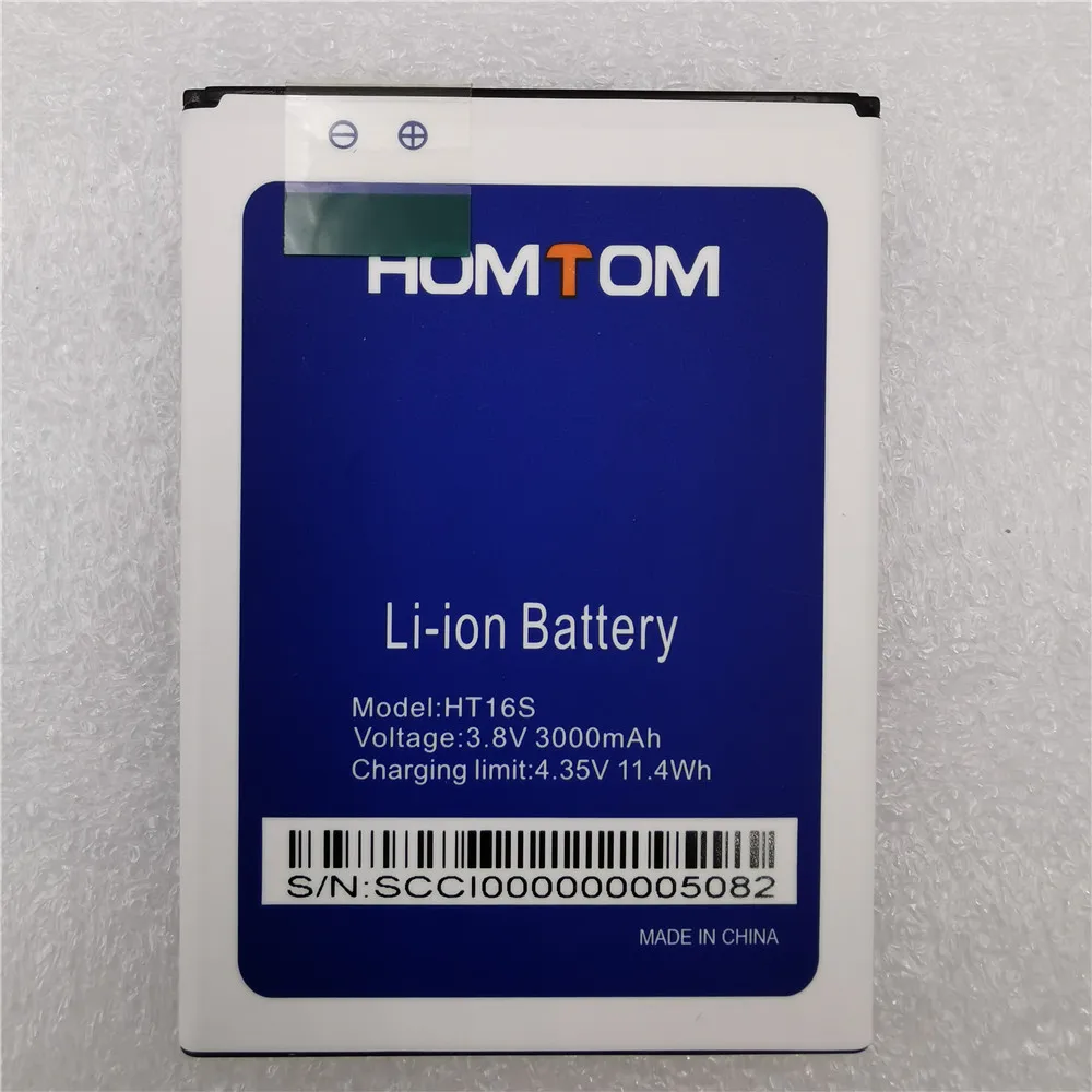100 original new homtom ht16s battery 3000mah back up battery for homtom ht16s smart phone high quality large capacity free global shipping