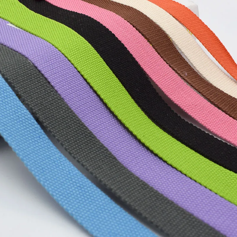 

5Meters 20/25/32/38mm 2mm Thick Webbing Polyester Cotton Canvas Webbings Ribbon for Backpack Strap Belt Tape Garment Woven Band