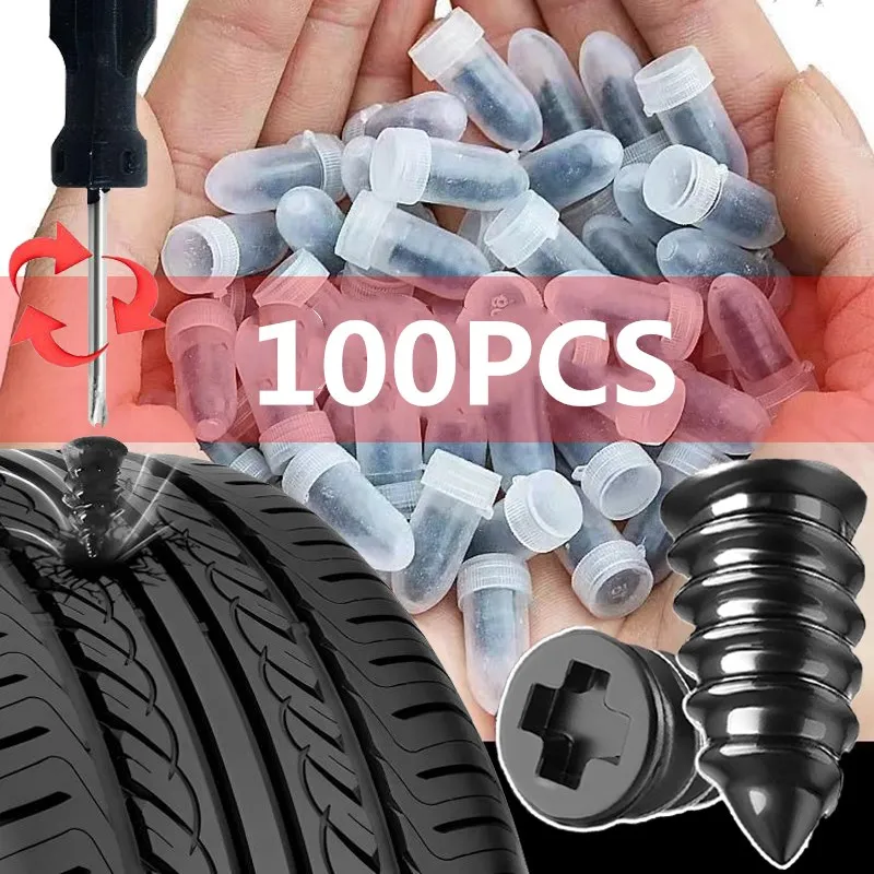

Car Motorcycle Vacuum Tyre Repair Nails Truck Scooter Bike Tire Puncture Repair Tubeless Tools Rubber Metal Accessories