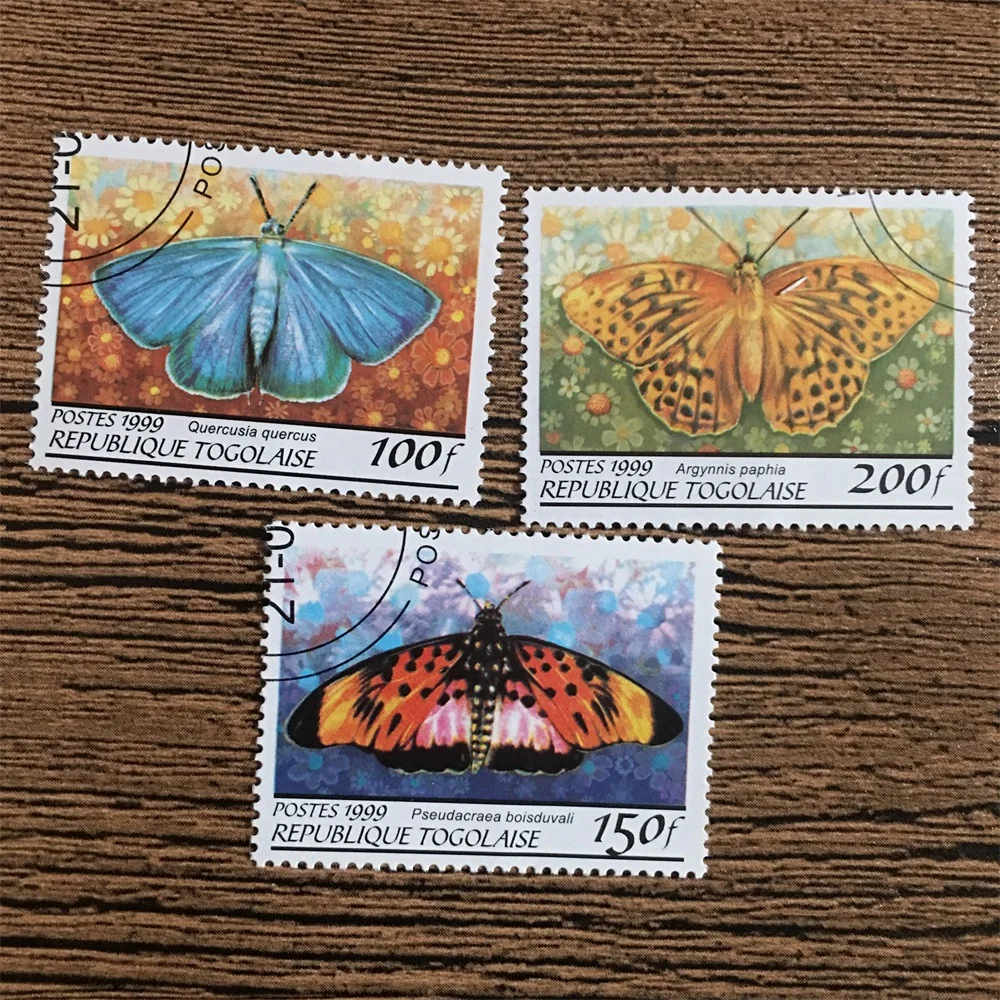 

3 шт./компл. того почтовые марки 1999 Butterfly использованные почтовые марки для коллекционирования