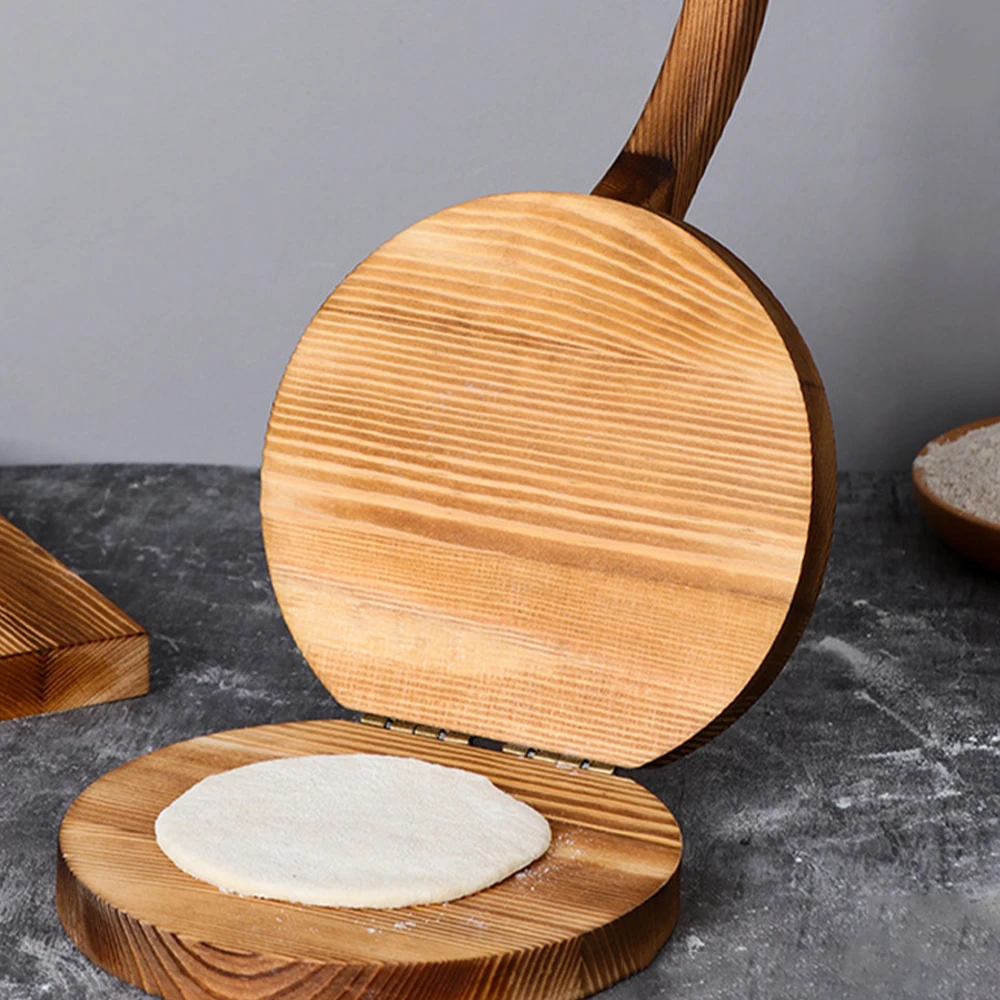 

Press Flat Base Bakeware Tool Kitchen Supplies Press Wooden Dumpling Wrapper Presser Dough Presser Dumpling Mould