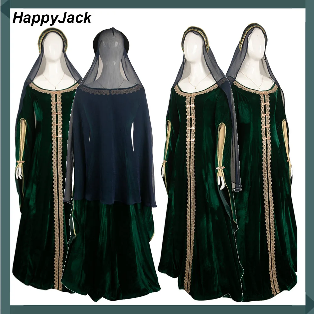 Alicent Cos Hightower косплей зеленое платье Хэллоуин карнавальный костюм дракон