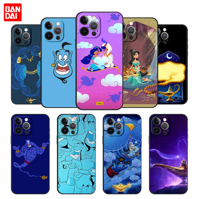 

Cartoon Aladdin Jasmine Princess Case for iPhone 13 12 11 Pro Max SE 2020 11pro 12pro 13pro Mini Japan Casing Korea Couple Coque