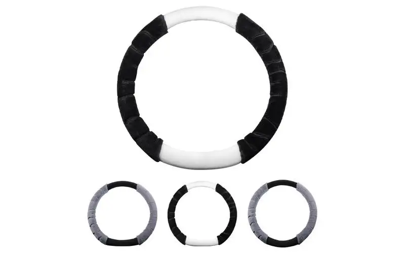 

Universal Fashion Auto driving Wheel Cover Car Steering Wheel Cover Automotive Warm Super Thick Plush Collar Soft Wheel Cover