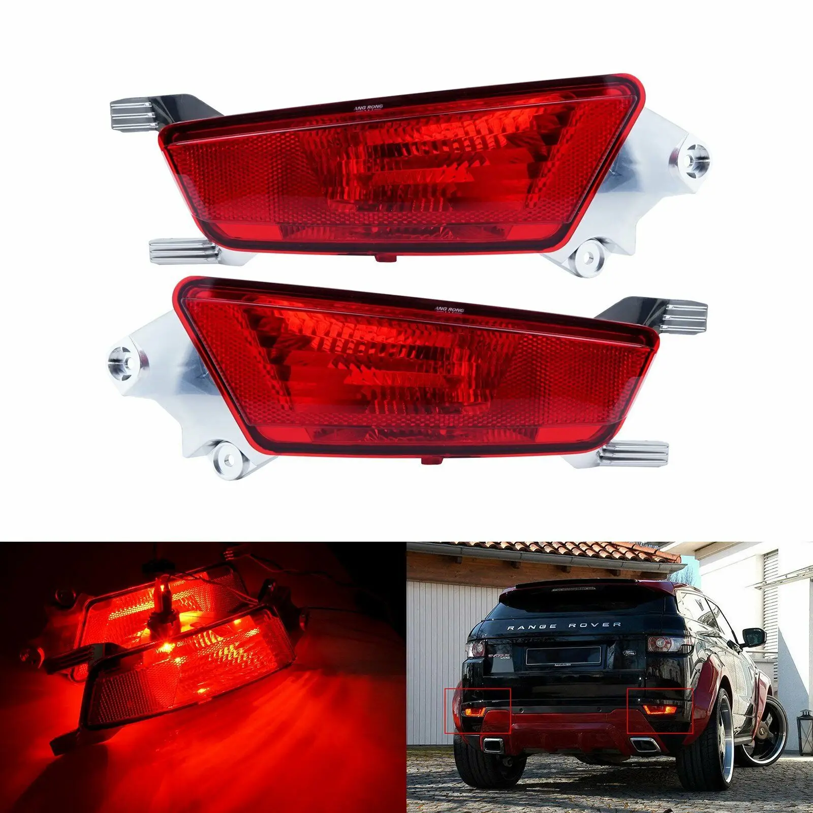 

Red Left Right For Range Rover Evoque 2011-2018 Rear Bumper Fog Brake Light LR025148 LR025149 LR088531 LR088532