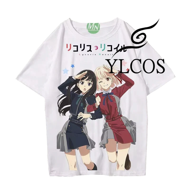 

Летняя модная футболка Женская Аниме Lycoris Recoil nishikier Chisato Takina Inou Косплей Костюм
