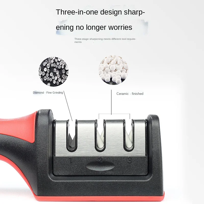 sharpener household quick sharpener whetstone stick sharpening kitchen knife kitchen gadget sharpener 3 stage type free global shipping