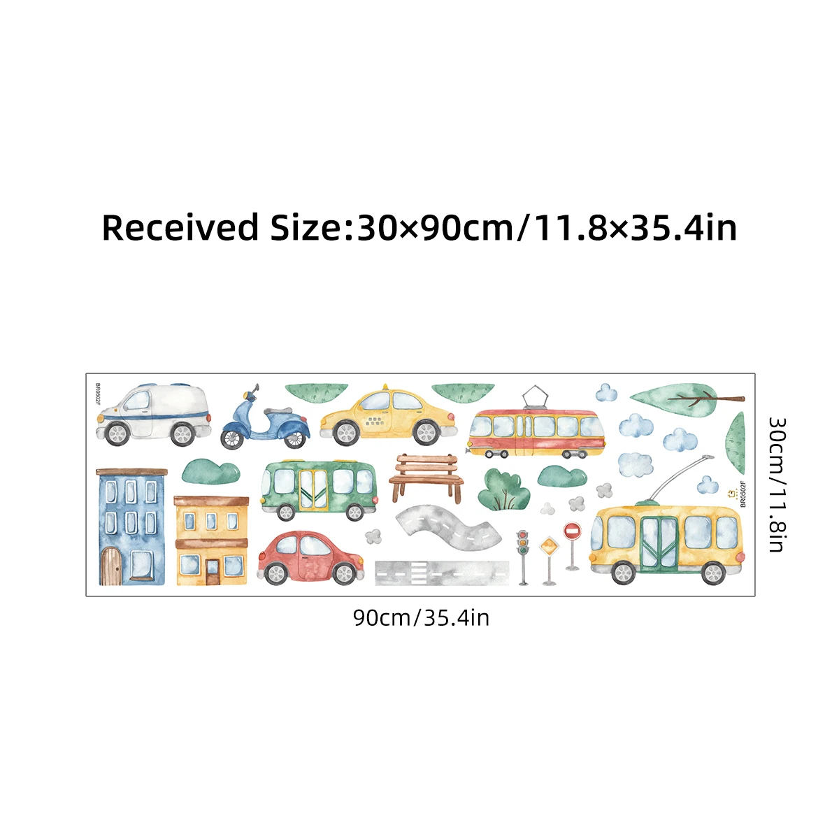 

Настенные наклейки BRUP мультяшные трактор вертолет автомобиль