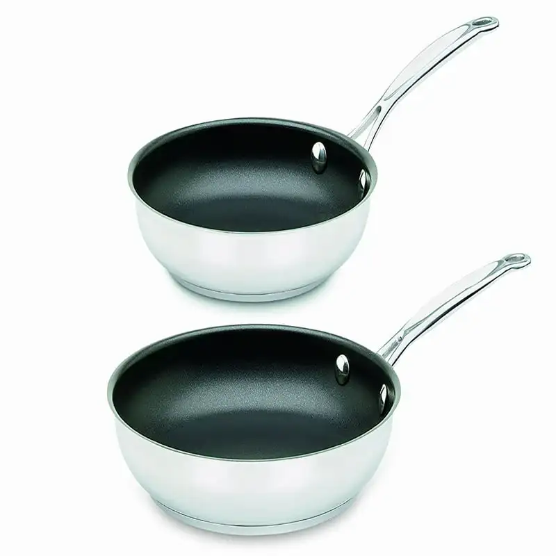 

Classic Non-Stick Stainless Steel 9" and 11" Skillets