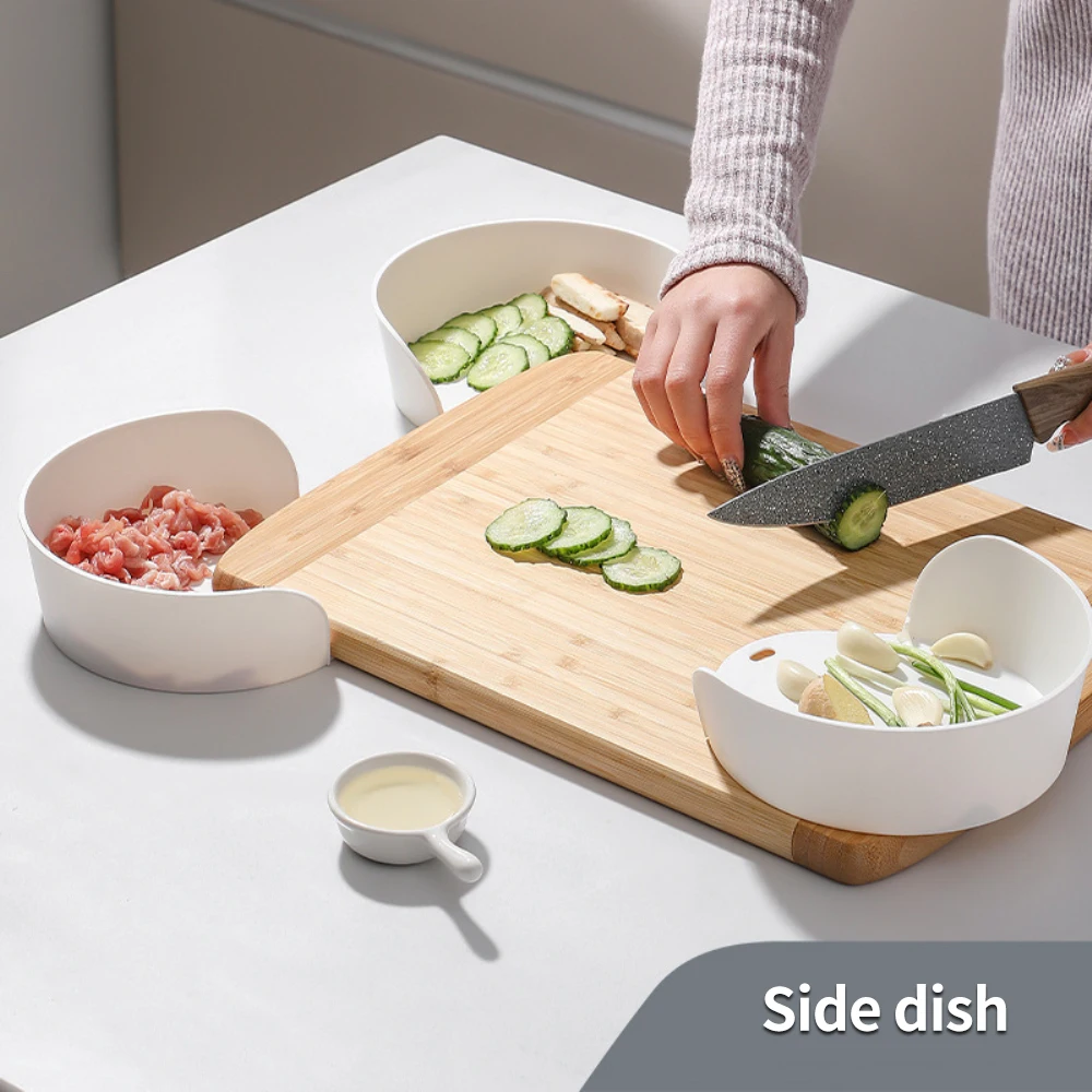 

1pc Batching Pan Storage Plate Drop-shaped Appearance Opening Design Household Kitchen Dishes For Household Plates Tableware