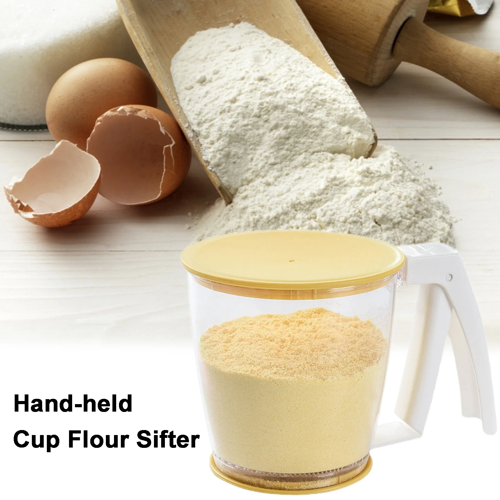 

Сито для муки, технические сита для выпечки, пищевой полипропиленовый для муки, сито с крышкой внизу для муки, сахарный порошок