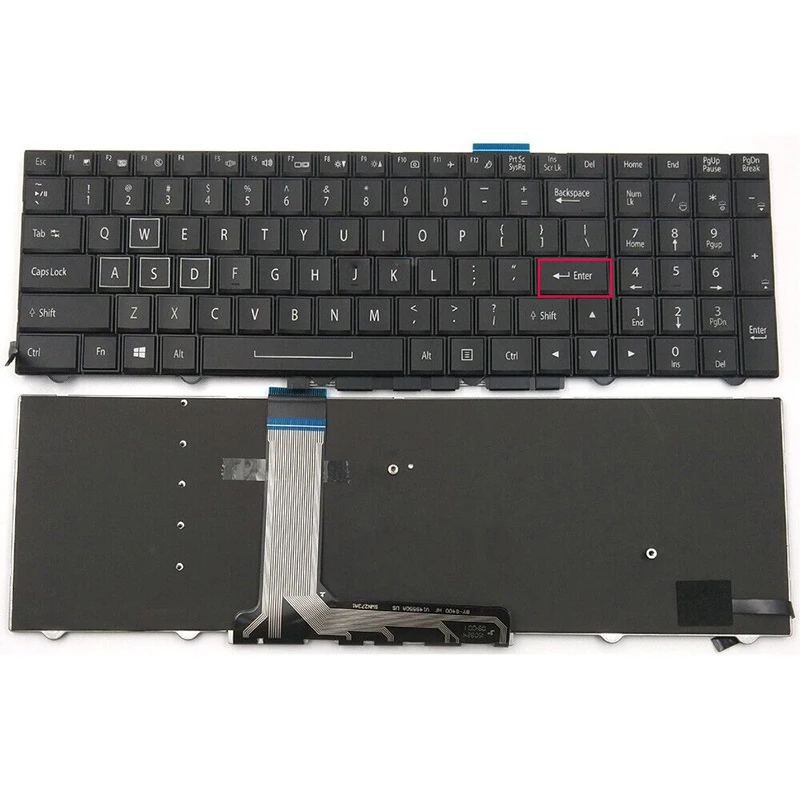 Фото Клавиатура KBHUB US с подсветкой для Clevo P775DM P775DM-G P775DM1-G P870DM P870DM-G P870ZM 750DM2-G P751DM2-G P770DM2-G P750DM3-G №1