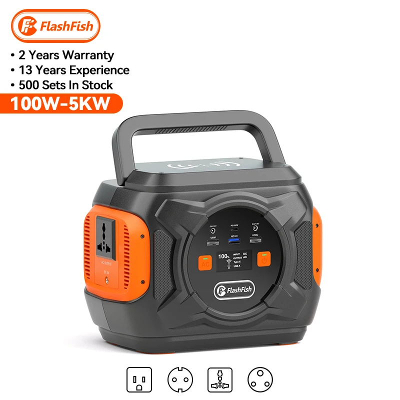 

Flashfish 220V Laptop Backup Lithium Battery Solar Emergency Charging Bank Can With Solar Panel Certified Portable Power Station