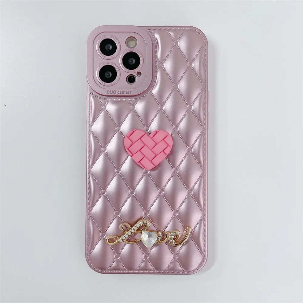 

for iPhoneXS/XR/XSMAX/7P/8G/11PRO/12/13PROMAX/12PRO Small Fragrant Wind Love Women Anti-Fall Mobile Phone Case