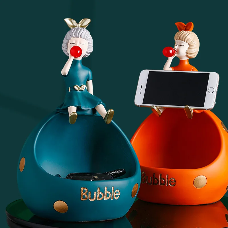 

Фруктовая тарелка для девочек с пузырями, украшение для гостиной, кофейного столика, поднос для хранения конфет