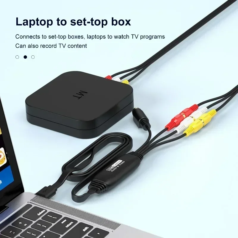 Фото USB-устройство для видеозаписи с VHS на цифровой формат, USB 2.0, карта для захвата видео и аудио с поддержкой Windows и Mac, для телевизора, DVD, VHS. №1