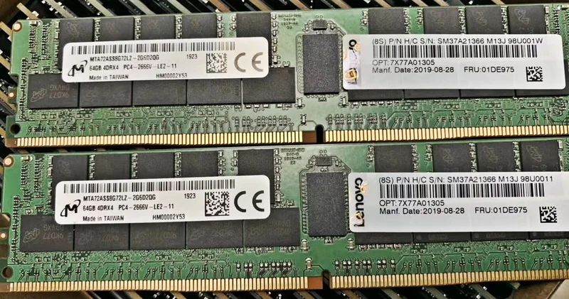 

RAM apply to Lenovo SR570 SR590 SR630 SR650 SR860 DDR4 64G 2666v 01DE975 memory 1PCS