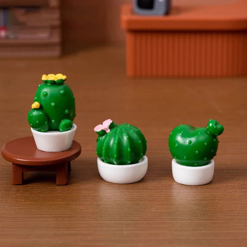 Мини искусственные украшения кактус бонсай Декор микро Ландшафтный растение
