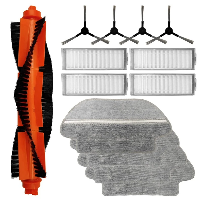 

Сменные детали: роликовая щетка, боковая щетка, Hepa фильтр, совместимый с роботом-пылесосом Xiaomi STYJ02YM, аксессуары