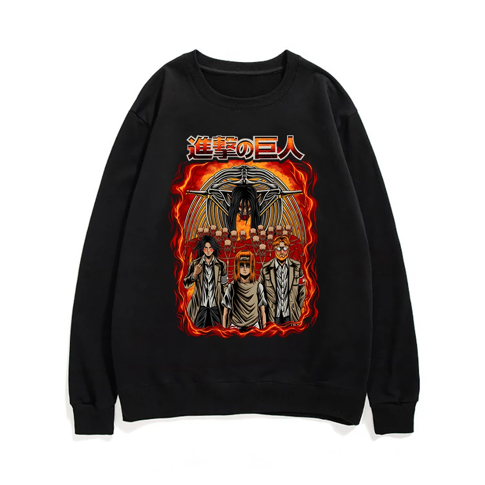 

Shingeki no Kyojin Hoodie Attack on Titan Eren Yeager Sweatshirts Men/Women Casual Long Sleeve Hoody Mikasa Ackerman Print Tops