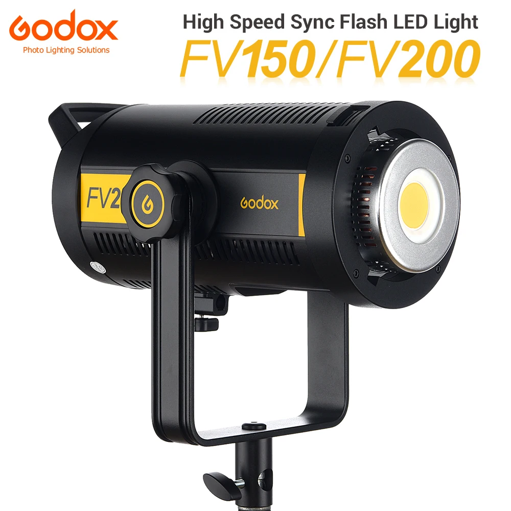 Высокоскоростная светодиодный ная вспышка Godox FV150 150 Вт FV200 200 Вт со встроенным беспроводным приемником 2,4G + пультом дистанционного управления