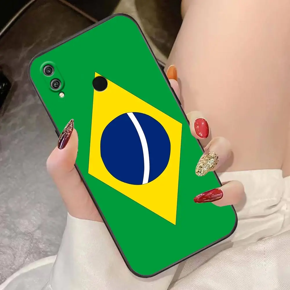 Case For HUAWEI Honor 9X 9 8 8X Max 80 70 60 50 30 20 10 10I NOTE 10 Lite Pro Case Cover Funda Coque Shell Capa Flag Of Brazil