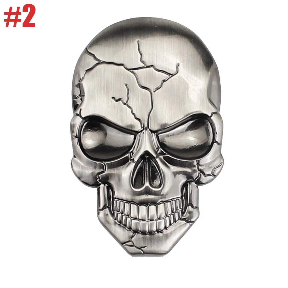 

AQTQAQ 1 шт. наклейка с черепом, эмблема, значок- 3D металлическая наклейка премиум-класса, украшение для автомобилей, грузовиков, мотоциклов, универсальный автомобиль