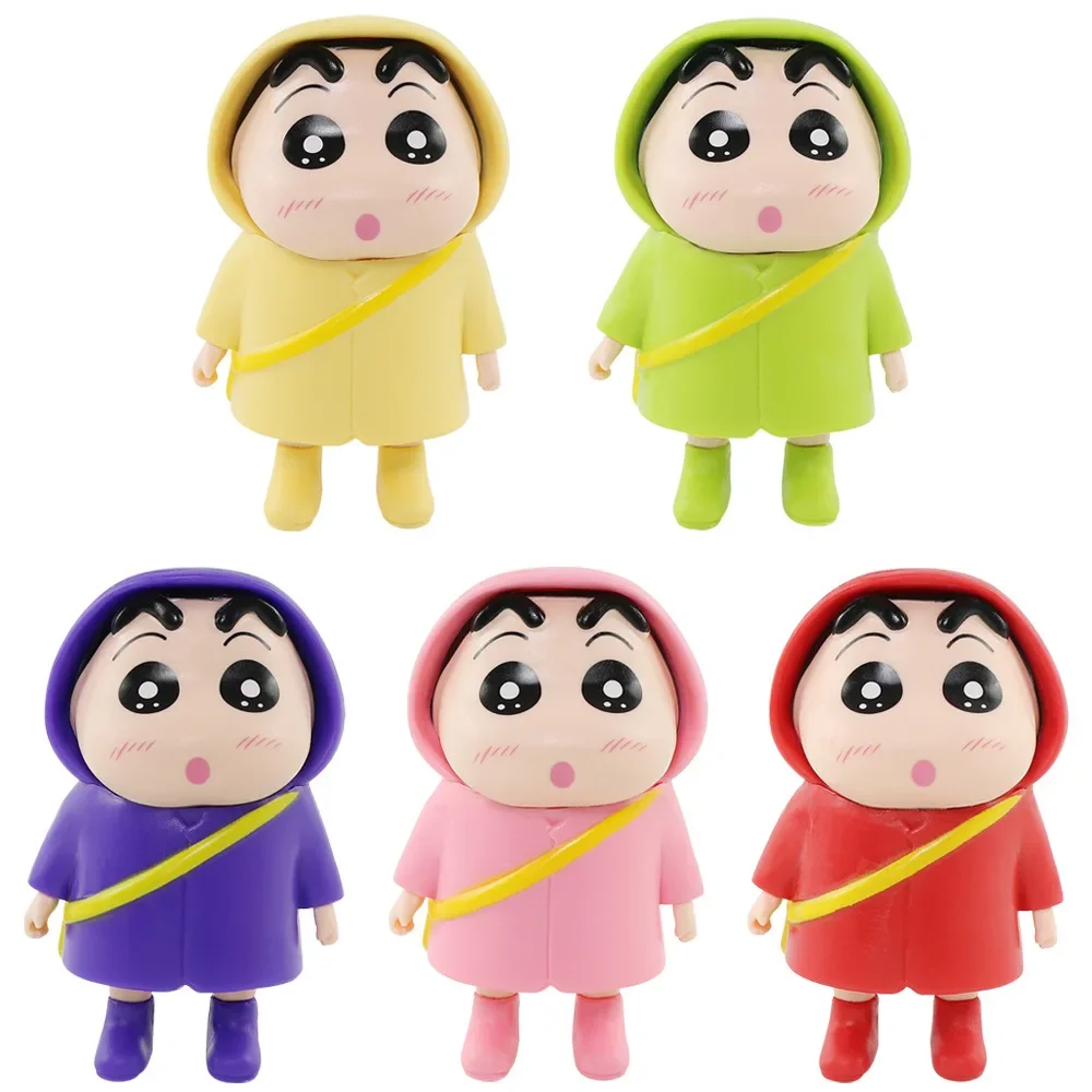 Crayon Shin-chan милый плащ-дождевик с гантелями статуя экшн-фигурка настольная