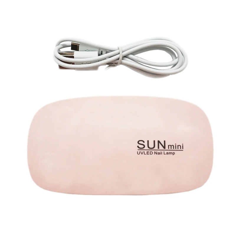 

Ready to ship 6pcs leds unfoldable mouse shape mini 6W uv gel nail lamp