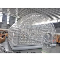 hot sell customized transparent swimming pool dome tent complete clear large inflatable pool cover for hotel or family gardens