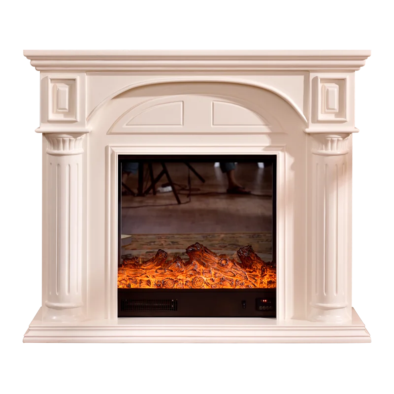 

European style electric fireplace cabinet door drawer set-top box TV cabinet fireplace decoration heating furnace core