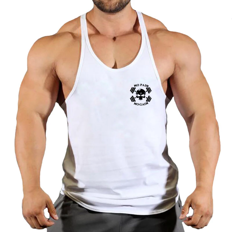 Bat Brand Man Workout Casual Sportswear Stringer Clothing Bodybuilding Singlets Fitness Vest Men's Tank Top Muscle Sleeveless
