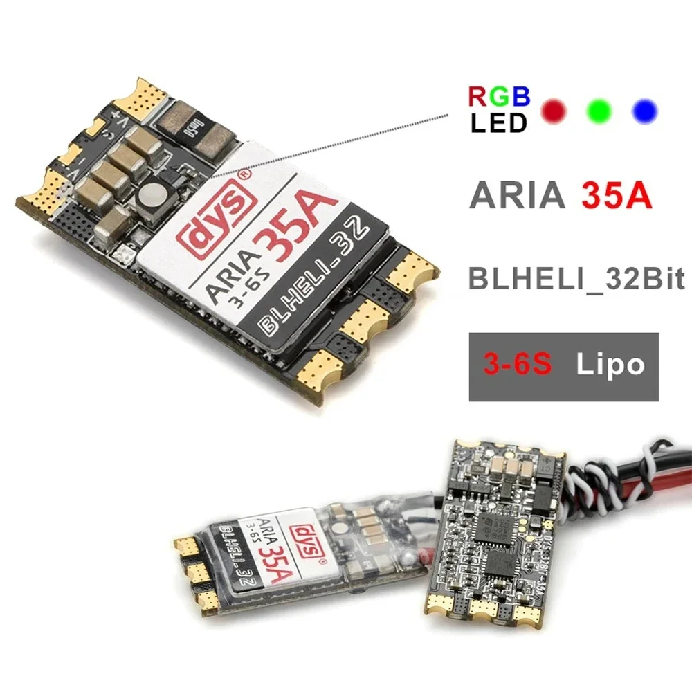 Dys aria 35aesc blheli _ 32-битный бесщеточный измеритель электроэнергии 3-6s встроенный