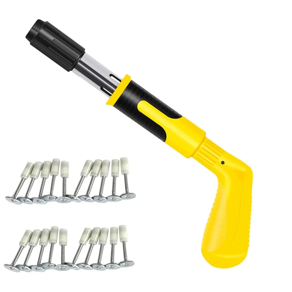 

Mini Rivet Gun Household DIY Nail Gun with 20 Round Nails Cordless Ceiling Concrete Wall Anchor Wire Slotting Rivet Tools