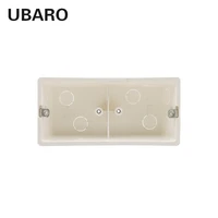 1728050mm plasterboard bottom shell pc plastic material socket and switch installation junction box for 17286mm switch