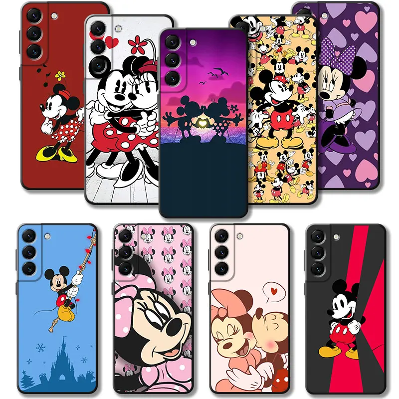 Disney Hold Your Chin Mickey Minnie Mouse Phone Case For Samsung S22 S21 S20 10 Plus S10 S8 S9 S10e Ultra FE Soft Silicone Cover