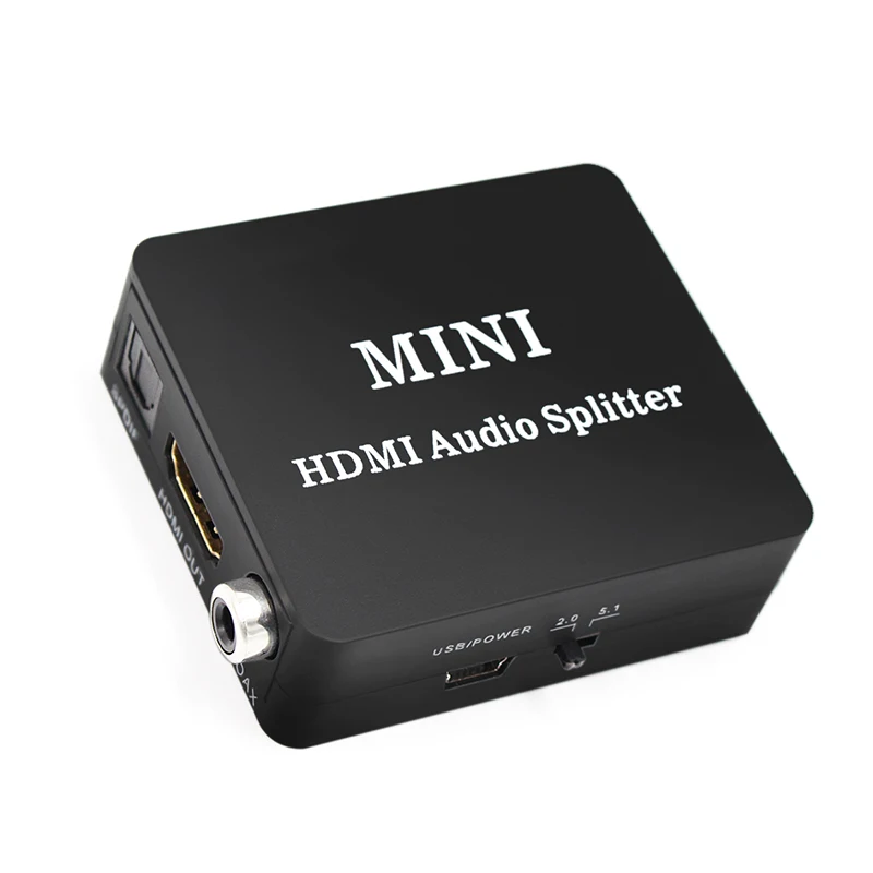 

HDMI to HDMI SPDIF,COAXIAL,EARPHONE , ,Audio Extractor Converter Audio Splitter with usb cable 2CH/5.1CH