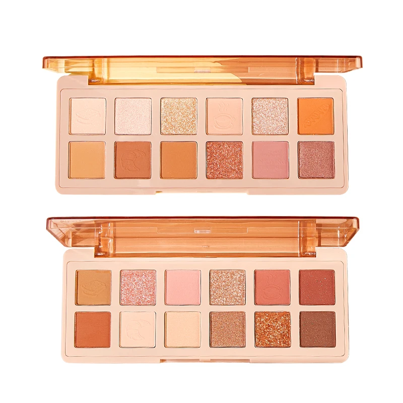 

Тени для век земного цвета, матовые жемчужные блестящие тени для век, мерцающие Сияющие Блестки, осветляющие сияющие глаза, Палетка теней для век 12 цветов