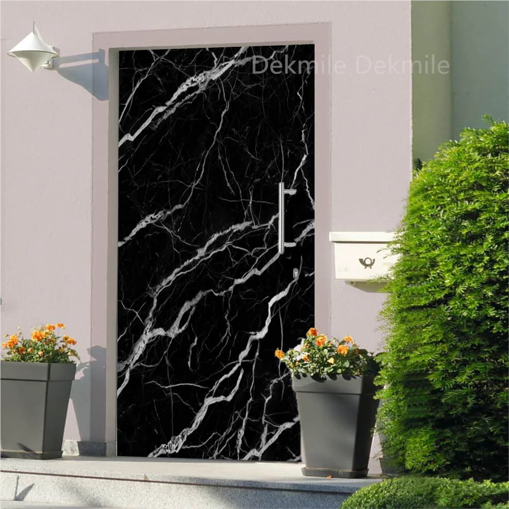 

Self-adhesive Black Marble Wallpaper for Entrance Door Waterproof Wallpaper Removable Stickers PVC Peel and Stick Bed Home Decor