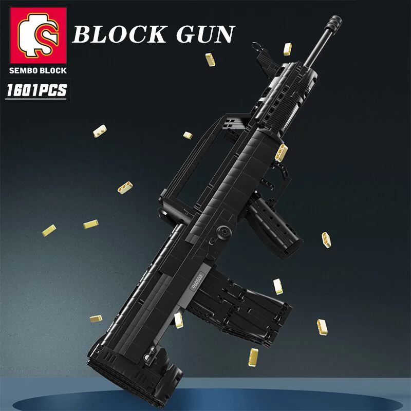 

SEMBO 1601PCS Gun Building Blocks Model Weapon Military City Bricks Gifts Toys For Children And Adults