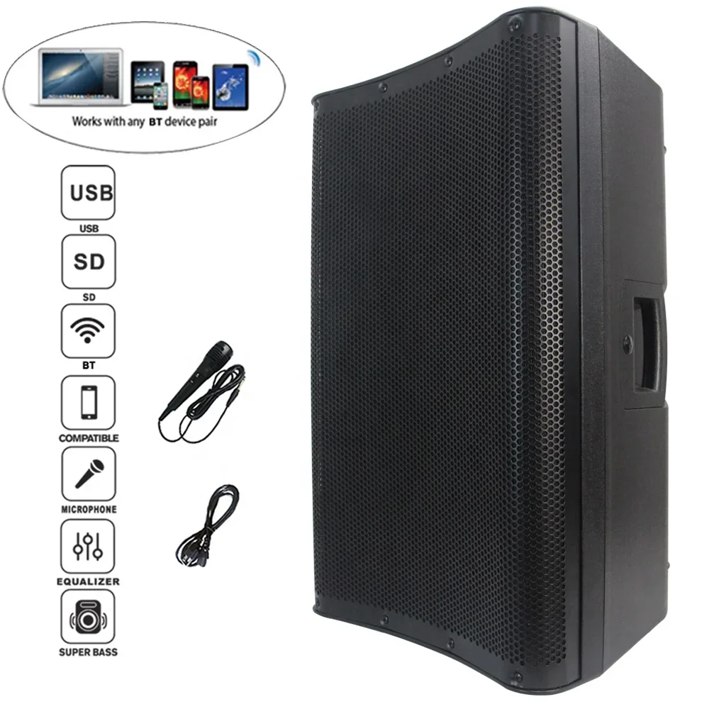 1400 Вт 15 &quotсабвуфер высокой мощности профессиональный аудио DSP звуковая коробка