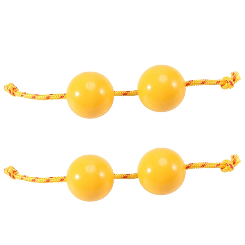 

2X Rhythmic Ball,Egg Shaker Double Gourd Percussion,Kashaka Instrument,Musical Ball Drum Ball, Shaker Rattle,Yellow