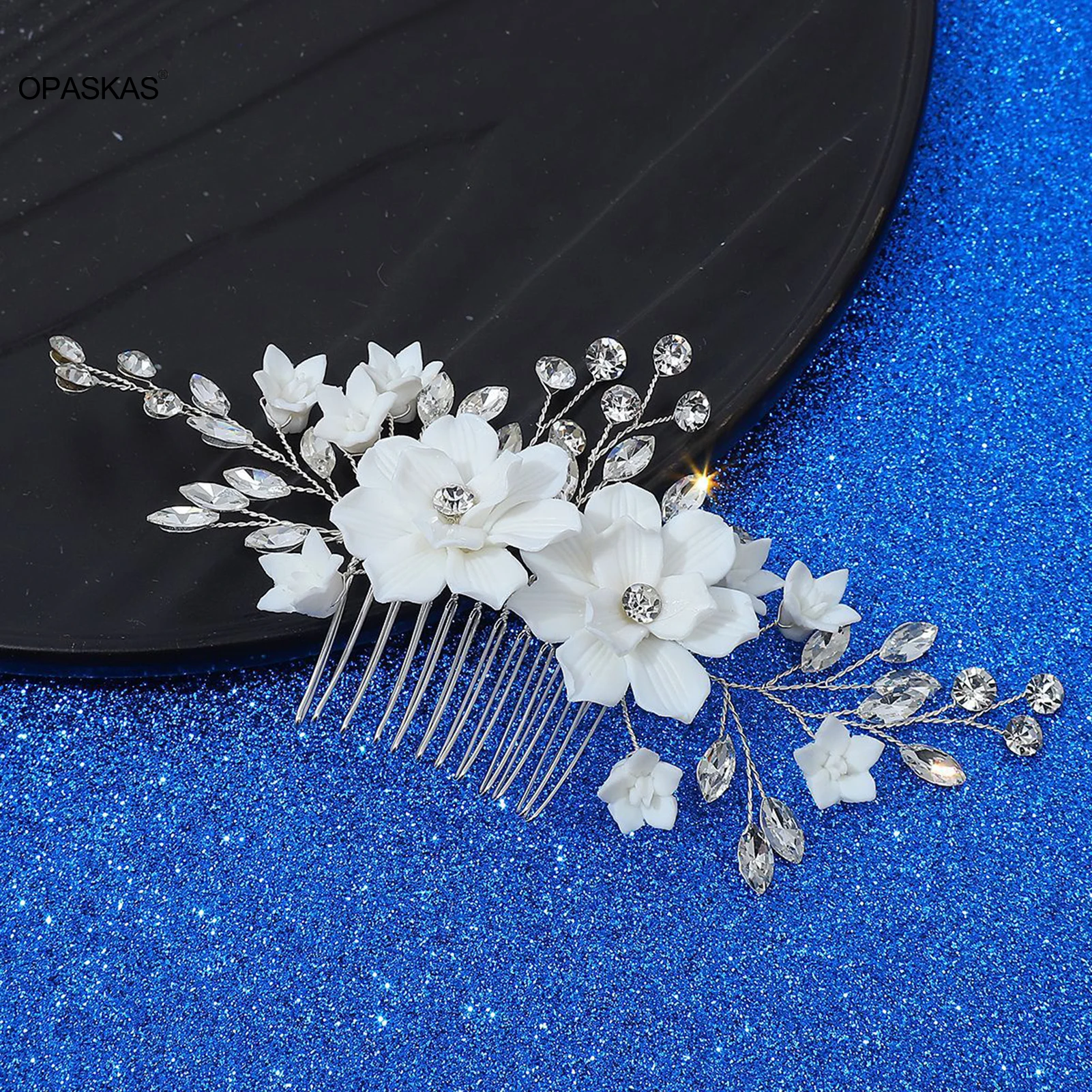 

Новинка 2023, гребень для волос, свадебные аксессуары для волос, заколка для волос ручной работы с цветочным жемчугом, очаровательные тиары, модные свадебные украшения для волос, подарки