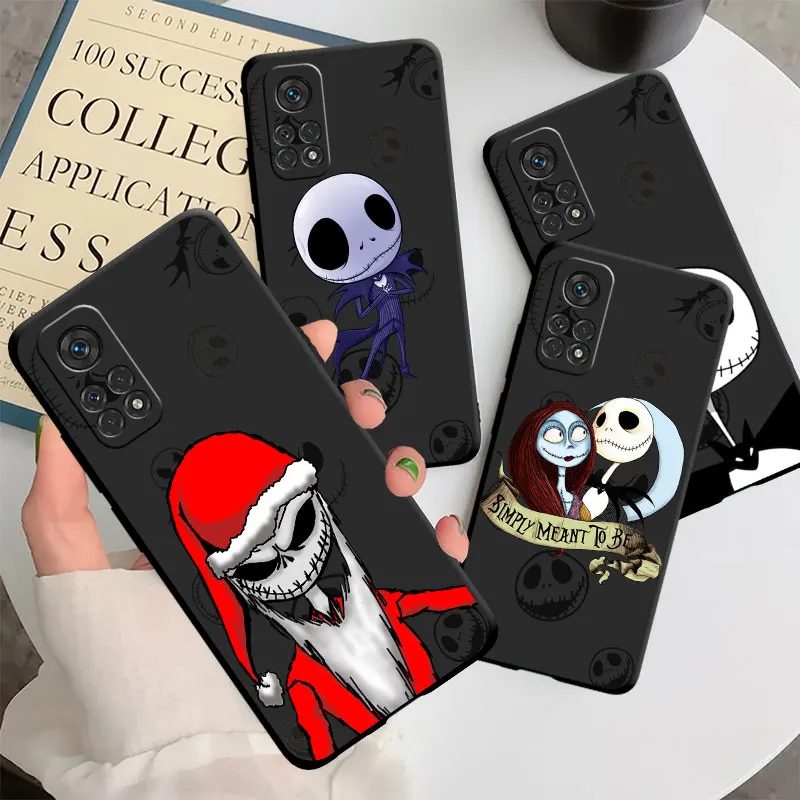 Чехол Jack Nightmare Skellington для Xiaomi Poco X3 NFC X5 X4 Pro 11 Lite 11T 10T 12 13 F3 F1 C40 M3 M4 M5 Soft Funda Phone Cover - Цена: 125