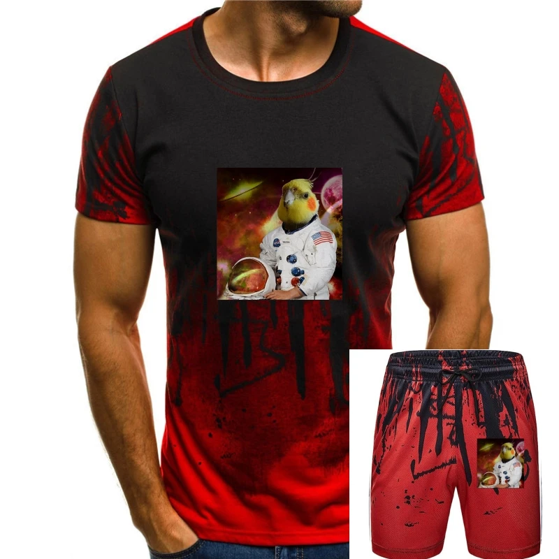 

Мужская футболка, футболка с изображением астронавта, кокатила, женская футболка