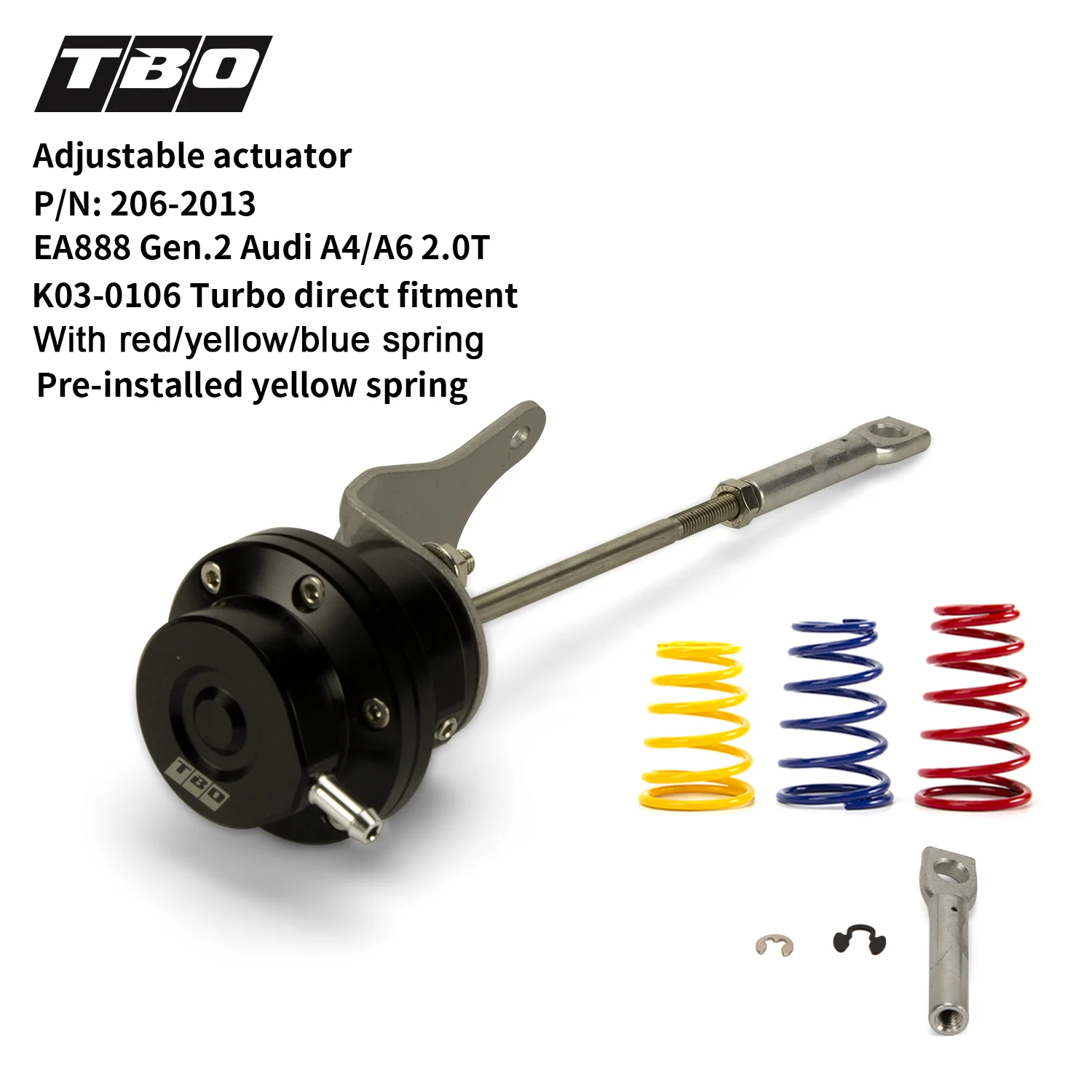 Регулируемый привод Turbo Wastegate для EA888 Gen.2 Audi A4/A6 2.0TK03-0106 прямая установка с