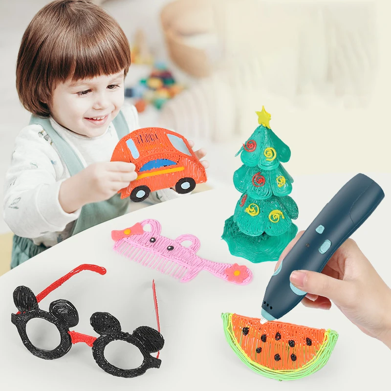 

Kids 3D Printing Pen DIY Three-dimensional Graffiti Pen Drawing Pens Low Temperature Adults Creative Design Drawing Toys Gifts